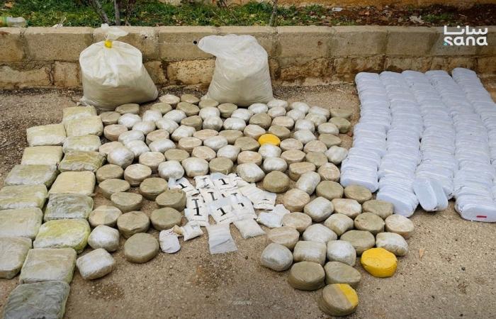 سوريا تحبط محاولة تهريب مخدرات عند الحدود مع لبنان (صوَر)