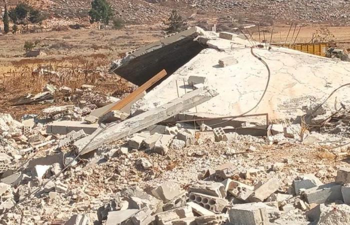 دمار كبير بعد الغارة (فيديو)