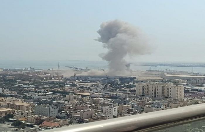 حريق في البحرين عقب هجوم إيراني استهدف منشأة