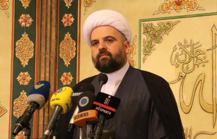 قبلان: العالم يعاني من طغيان وظلم أميركا وإسرائيل