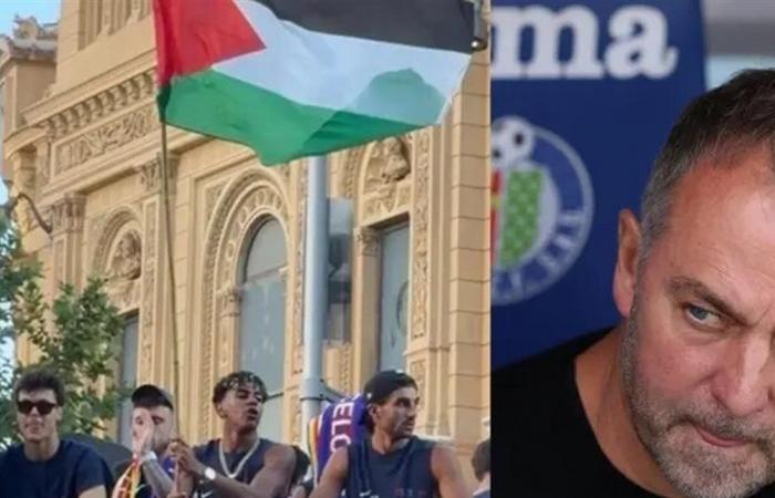 بعد رفعه علم فلسطين.. مدرب برشلونة ينتقد لامين يامال