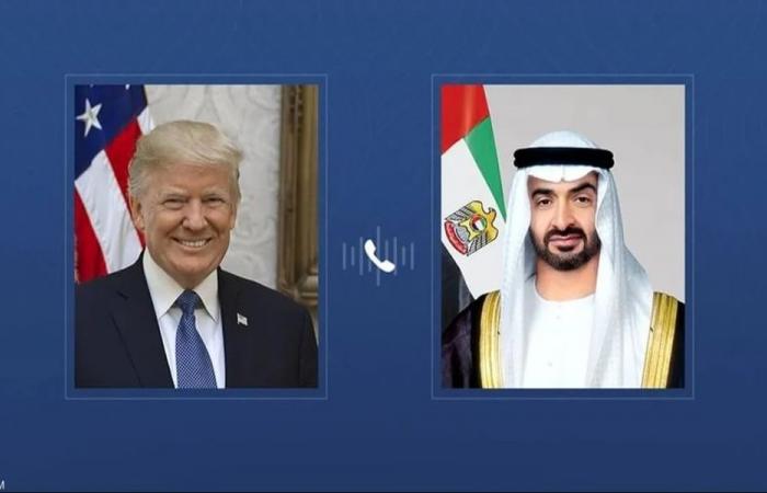 اتصال هاتفي بين بن زايد وترامب لبحث التعاون وتطورات الشرق الأوسط