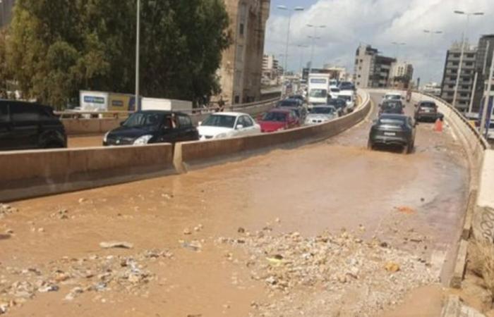 وزارة الأشغال: إجراءات بحق المقاول المعني بسبب تجمع المياه في المكلس